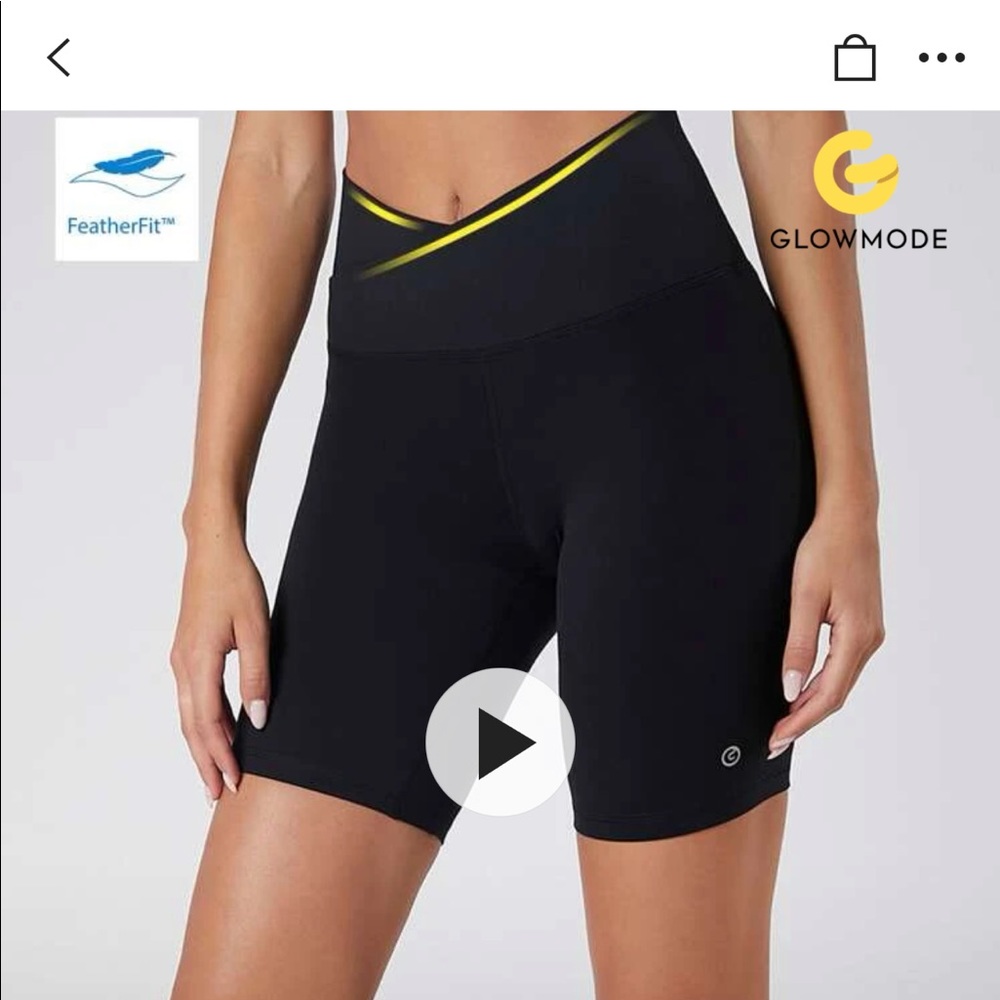 NWT HIGH WAISTED BIKER SHORTS
